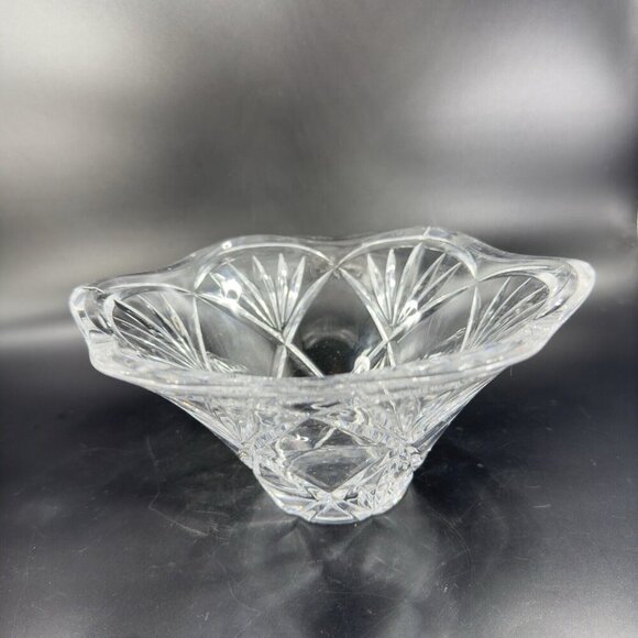 Marquis Waterford Honor Clear Glass Crystal Bowl Dish Heavy Marked On Bottom - Picture 9 of 15